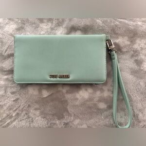 Steve Madden Light Green Wristlet Clutch